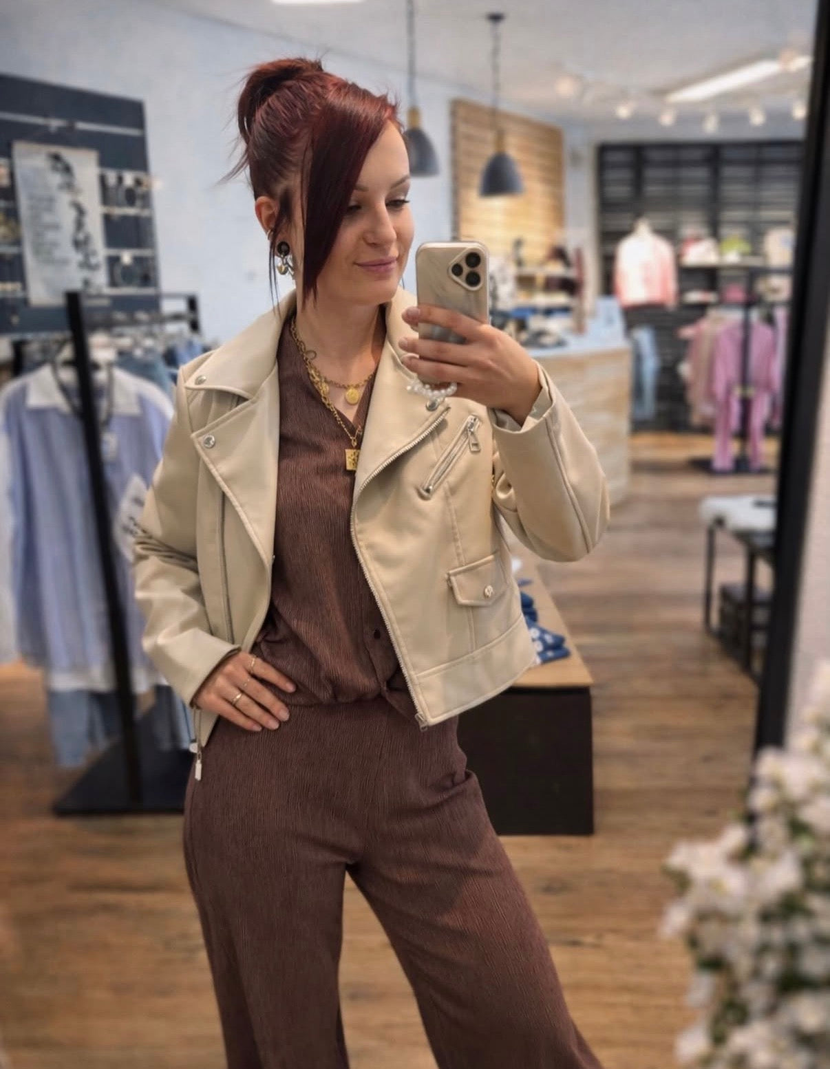 Kunstlederjacke
