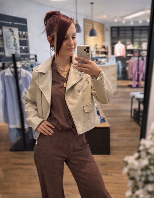Kunstlederjacke