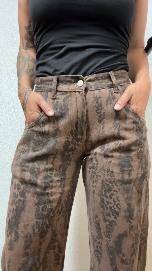 Wide Leg Jeans „Leo“ – Dunkel